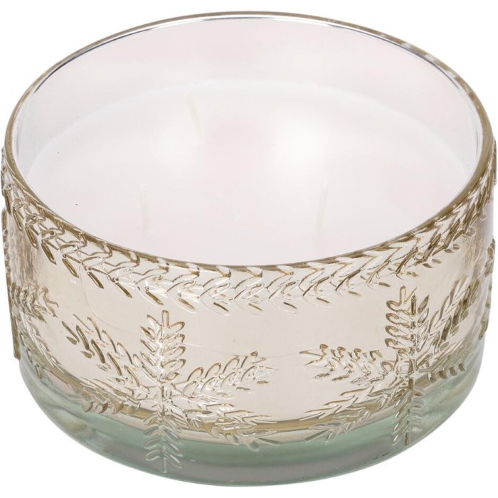 CANDELA IN VASO VETRO 15X8CM O